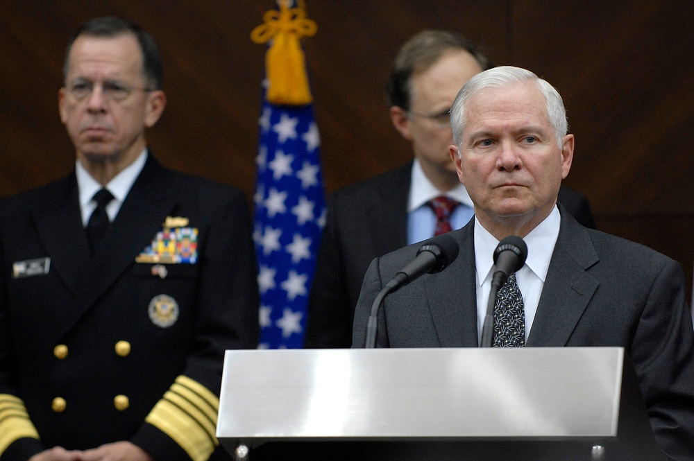 Secretary of Defense Robert M. Gates conducts a joint press conference with