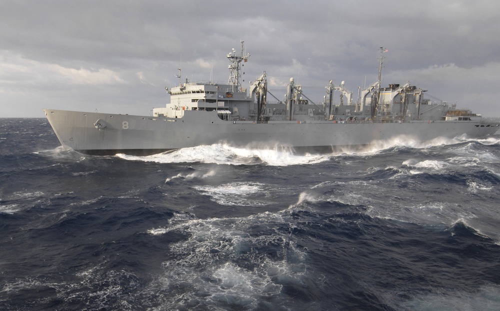 Rough seas pound USNS Arctic