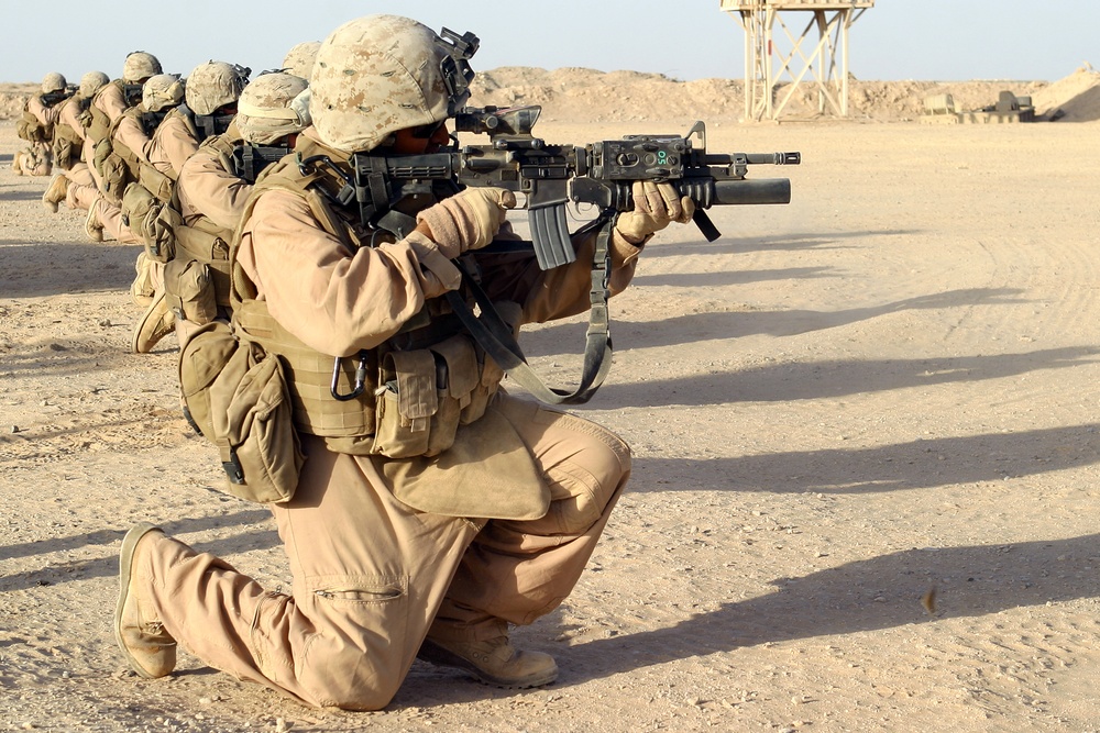 Marines conduct live fire exercise