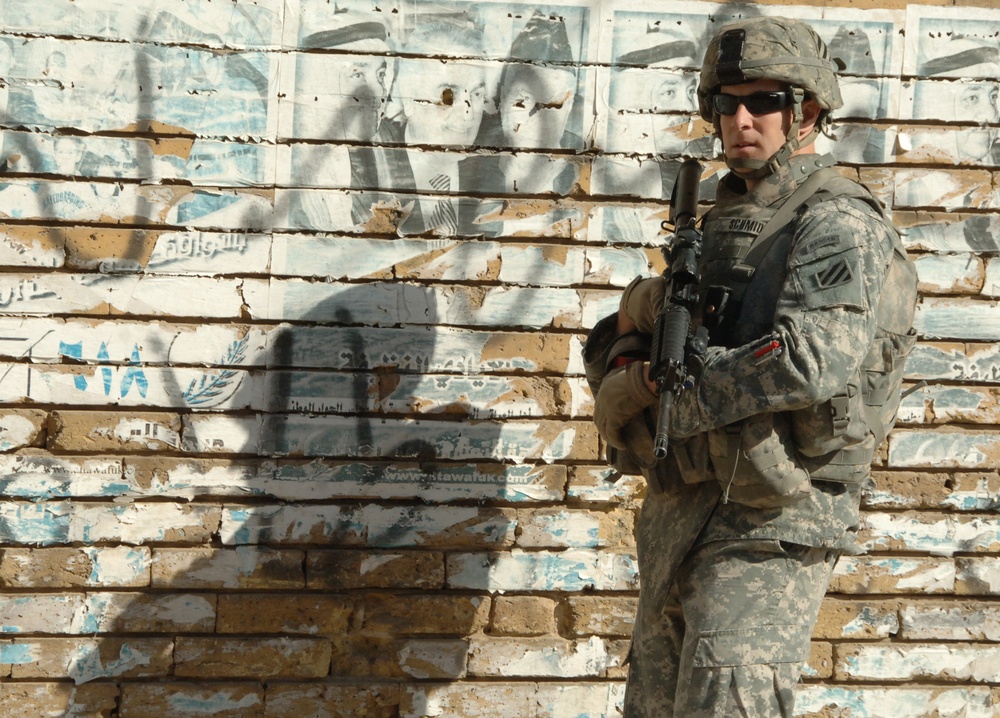 Conducting Patrols in Baghdad, Iraq