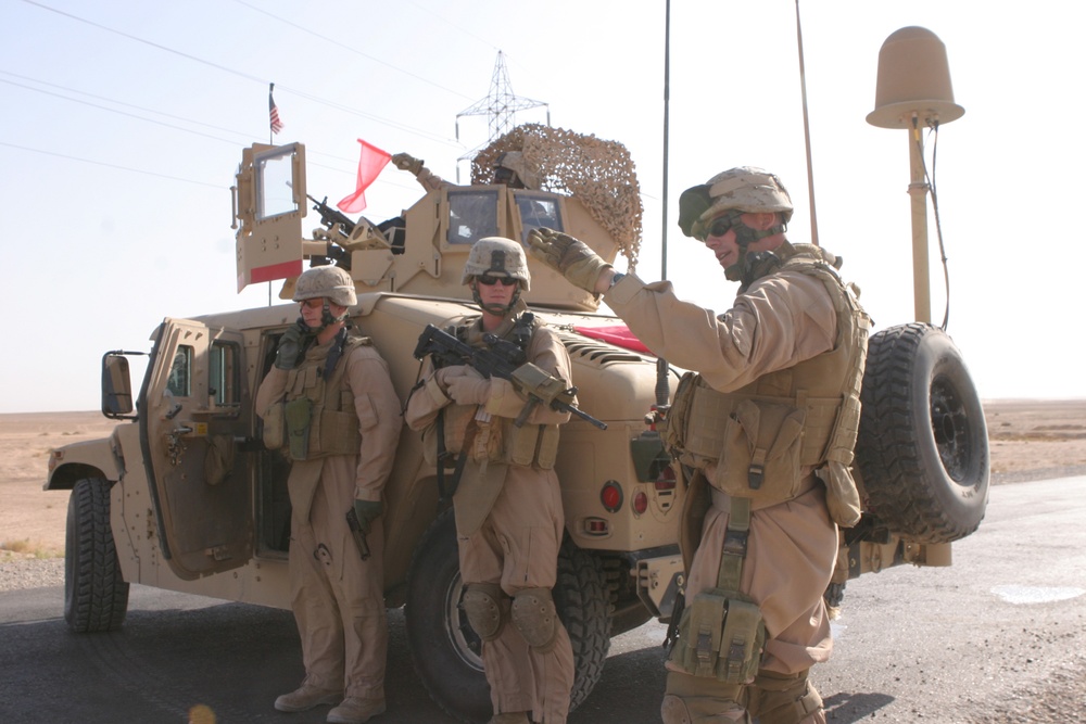 Marines conduct convoy to Camp Ramadi