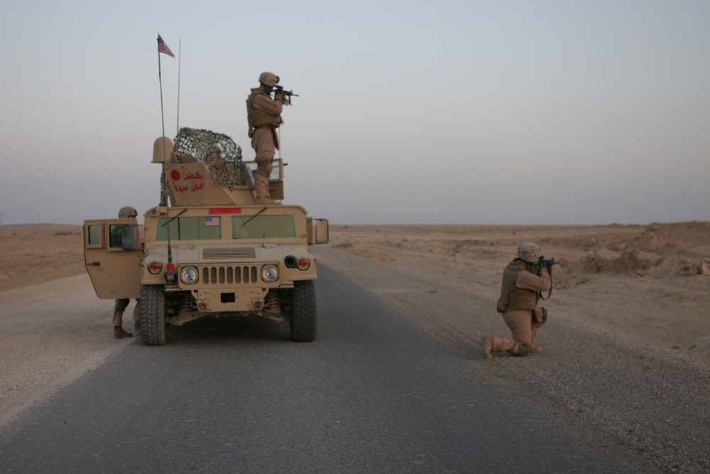 Marines conduct convoy to Camp Ramadi