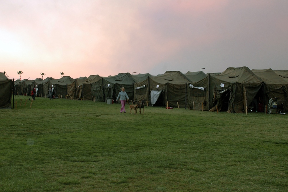 Shelter on Turner Field at Naval Amphibious Base Coronado