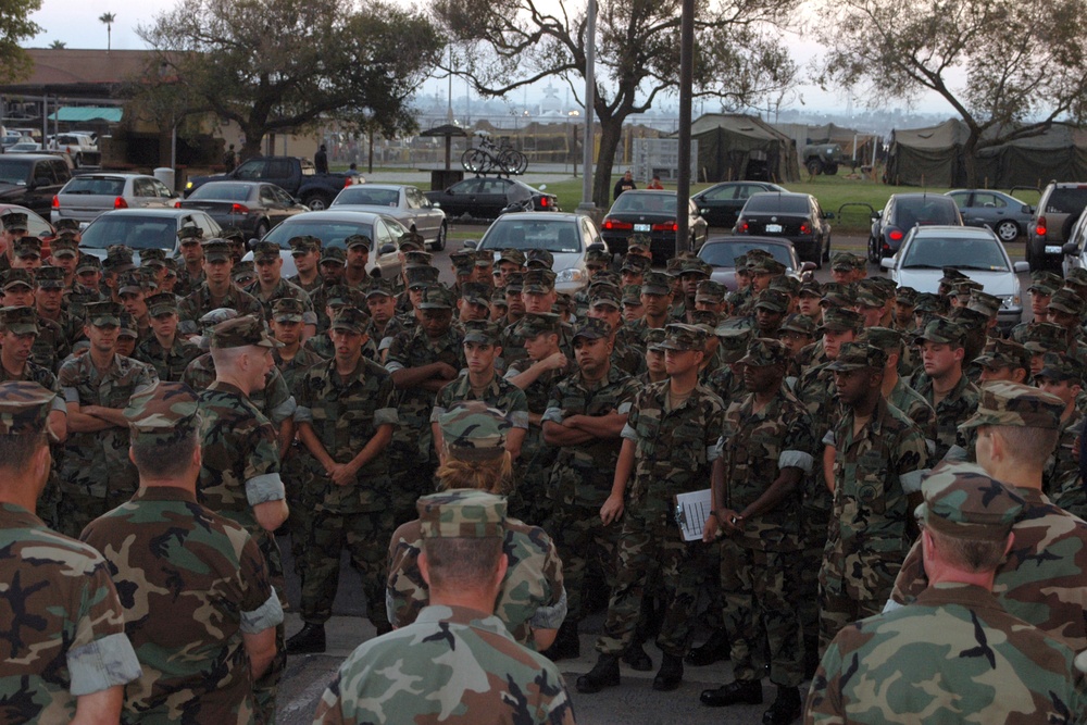 Shelter on Turner Field at Naval Amphibious Base Coronado