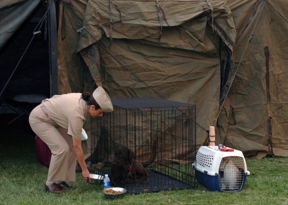 Shelter on Turner Field at Naval Amphibious Base Coronado