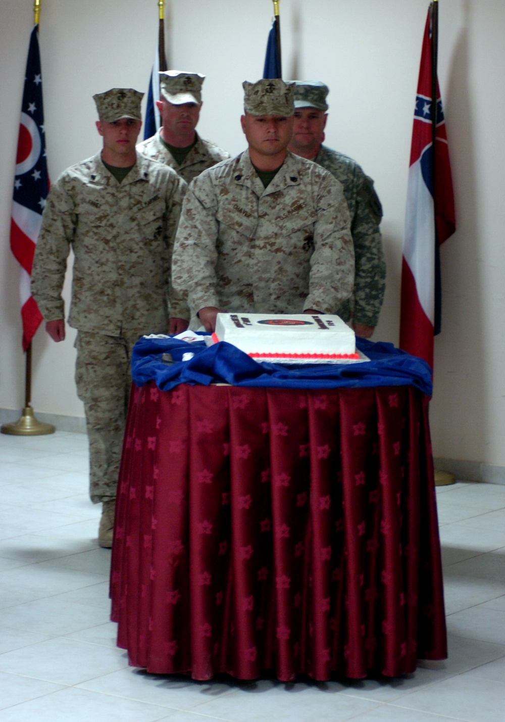 Marines Celebrate Birthday in Iraq