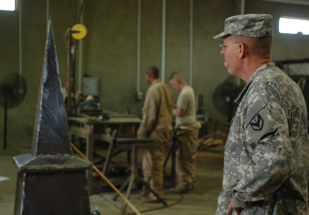 512th creates steeple for Argonne Chapel