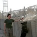 Task Force Military Police Train dogs