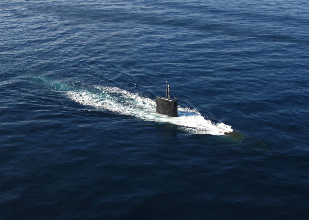 Dvids - Images - Uss Miami Submarine Surfaces For Exercise [image 2 Of 4]