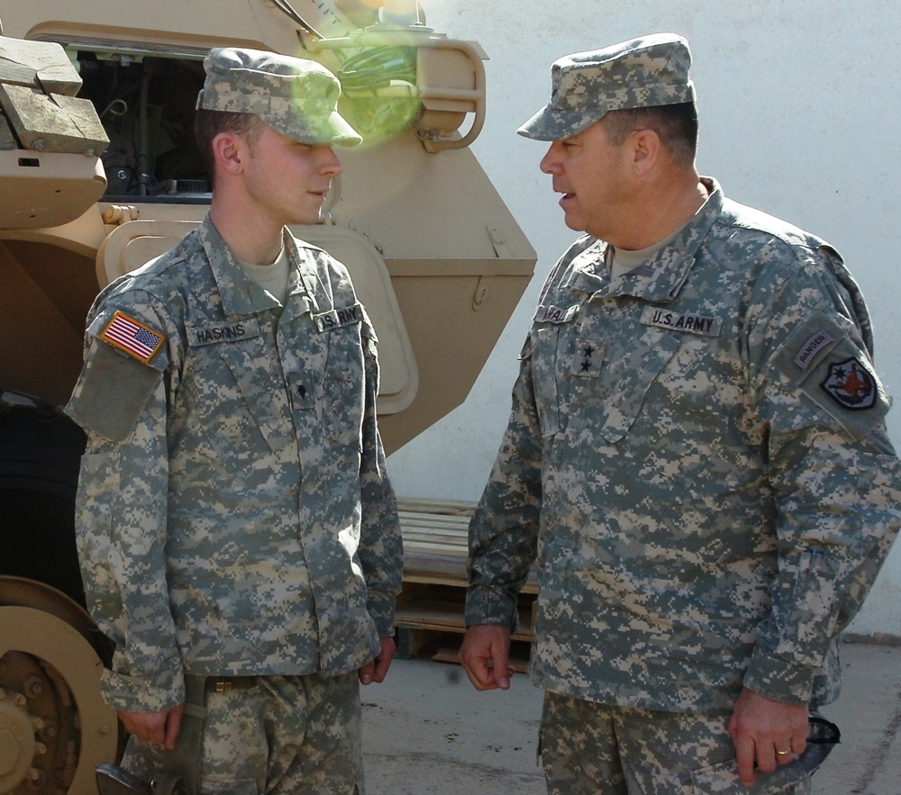Kentucky guardsmen brief MG McHale on duties