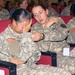 Grieving Soldiers at Memorial Service for Fallen Comrade