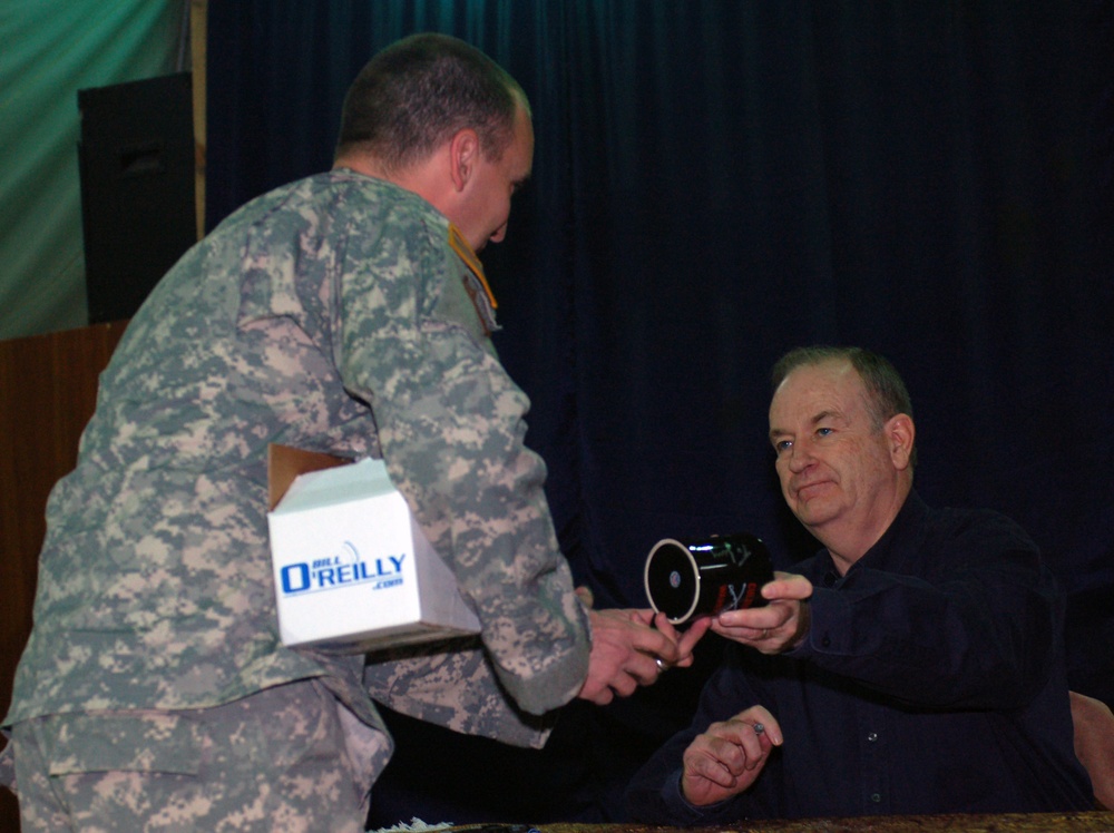 Bill O'Reilly visits Camp Eggers