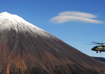 Blackbeard 1 Flies in Front of Mount Fuji
