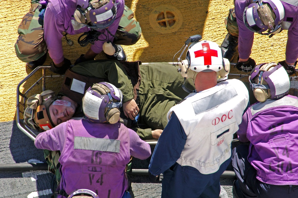 USS Tarawa Firefighting Training