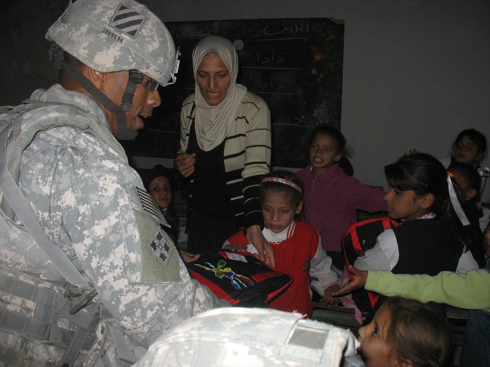 School in Session: Troops visit two southern Baghdad schools