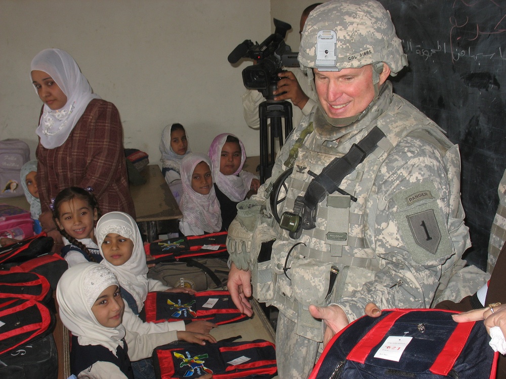 School in Session: Troops visit two southern Baghdad schools