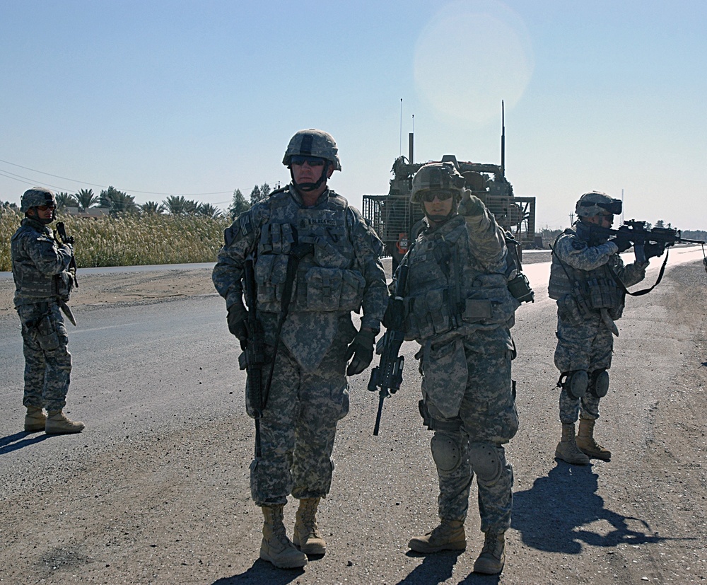 CSM Blackwood Visits 4th Stryker Brigade's Area of Operations