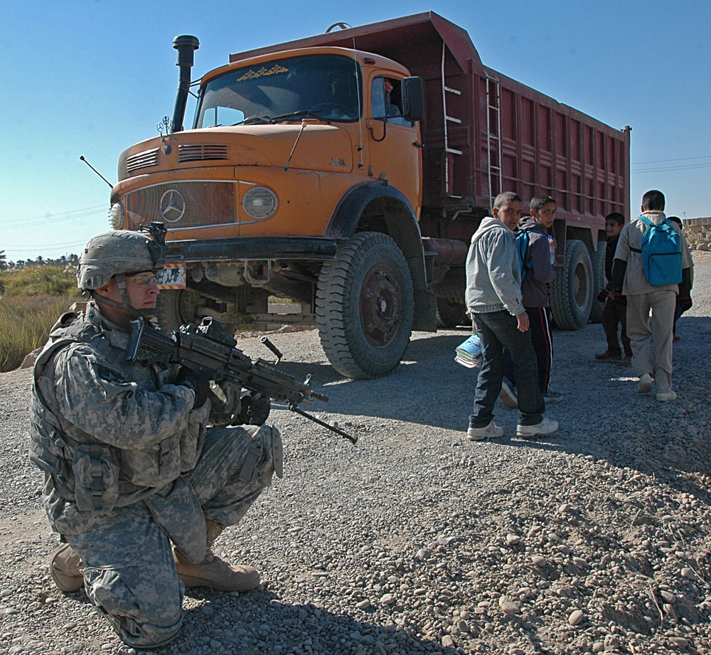 CSM Blackwood Visits 4th Stryker Brigade's Area of Operations