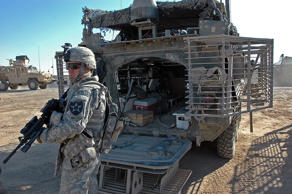 CSM Blackwood Visits 4th Stryker Brigade's Area of Operations