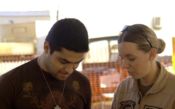 Mayra Veronica, Wilmer Valderrama and Russell Peters visit troops