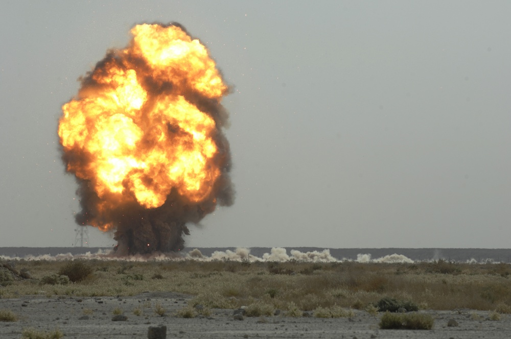 Airmen destroy munitions
