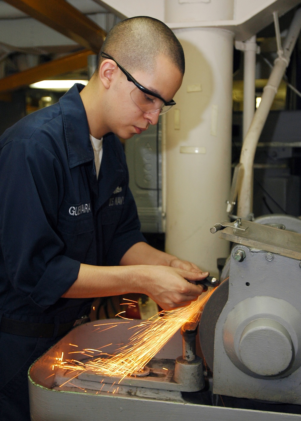 machine shop aboard USS Enterprise