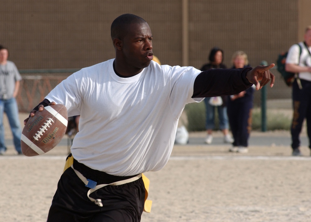 The First Camp Arifjan Army Navy Flag Football Game