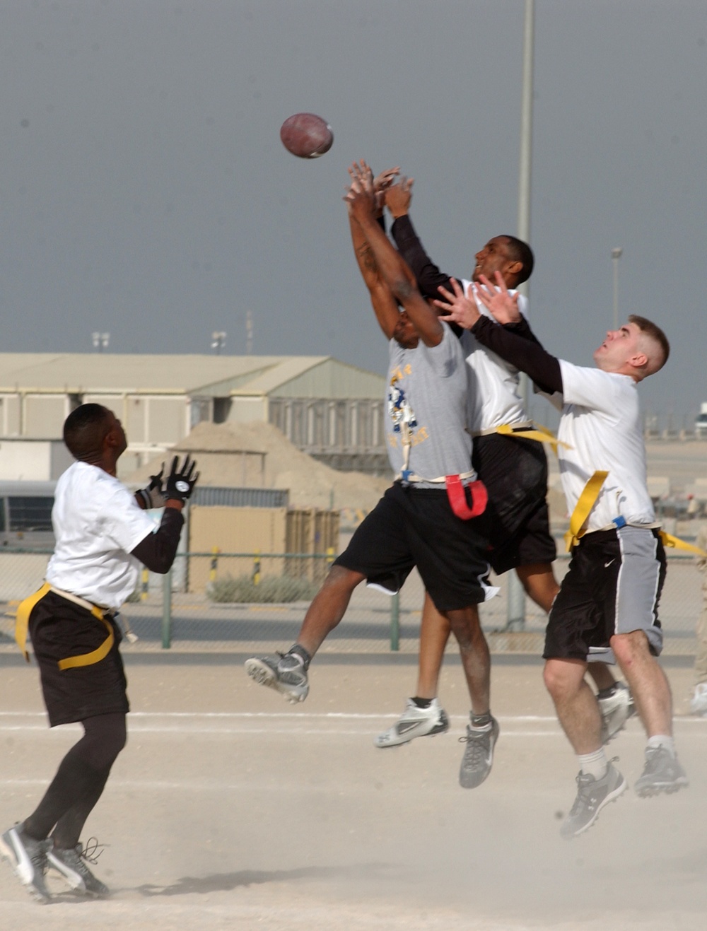 The First Camp Arifjan Army Navy Flag Football Game