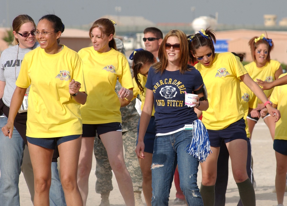 The First Camp Arifjan Army Navy Flag Football Game