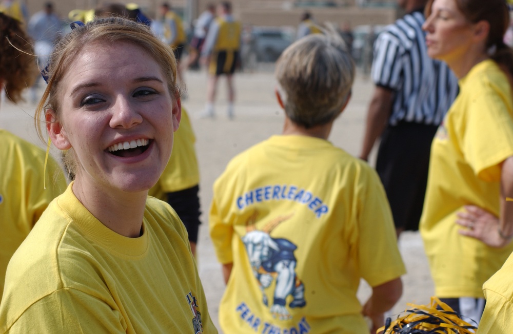 The First Camp Arifjan Army Navy Flag Football Game