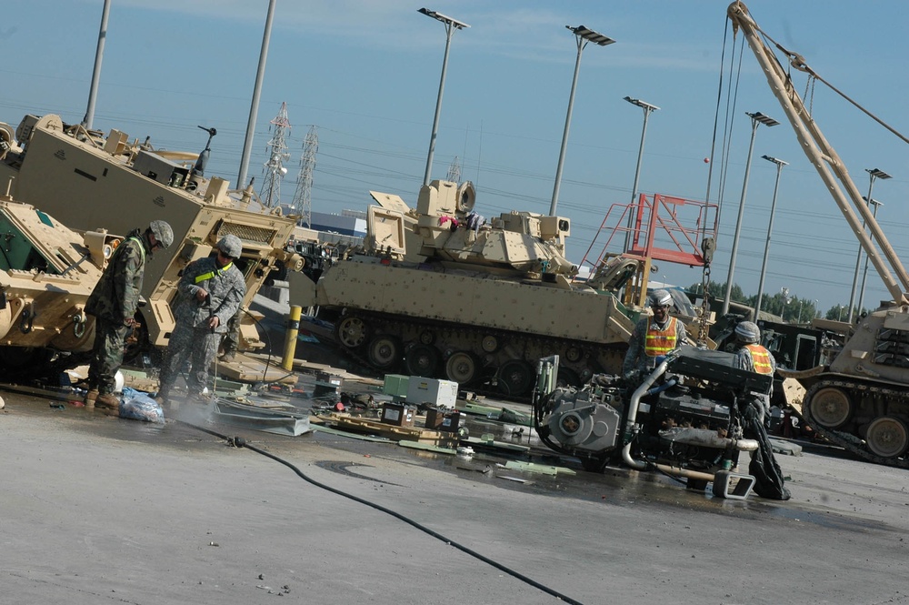 Wash rack operations signify redeployment for Grey Wolf