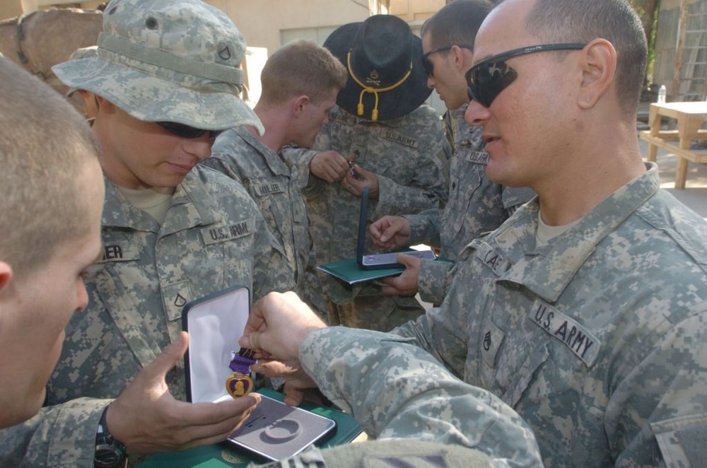 Purple Hearts awarded to 3-1 Cav. Regt. Soldiers