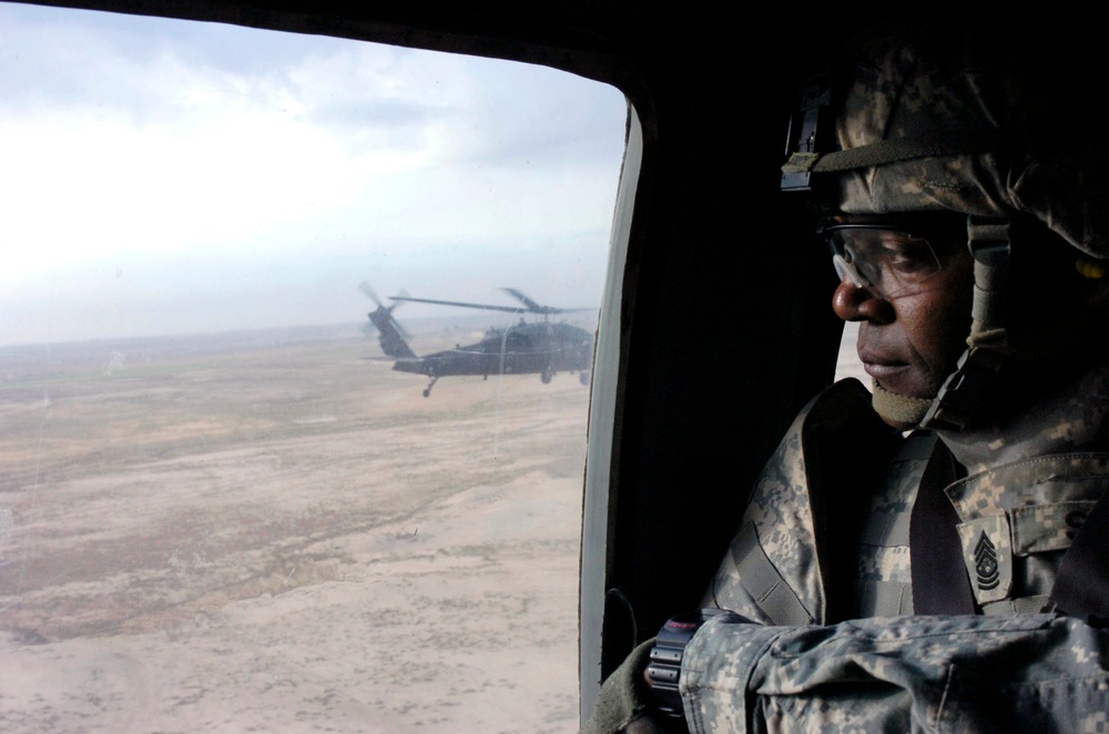 Black Hawk flight across Kirkuk