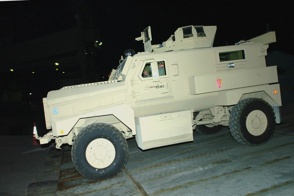 MRAPs arrive in Kuwait