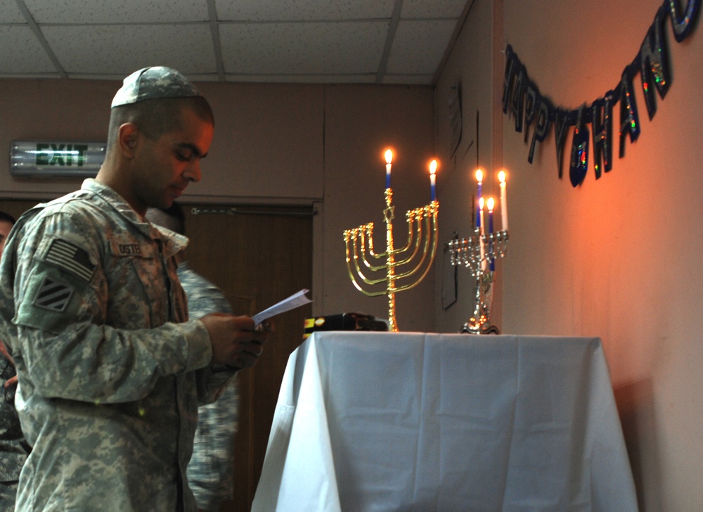 Aviation Brigade celebrates Hanukkah