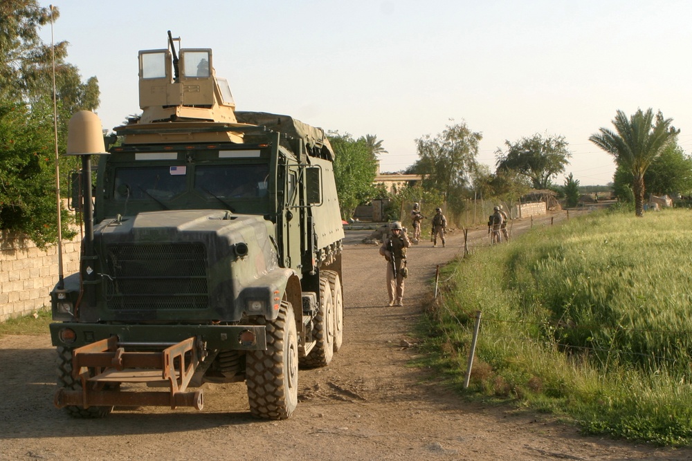 Service members in Al Fahren, Iraq