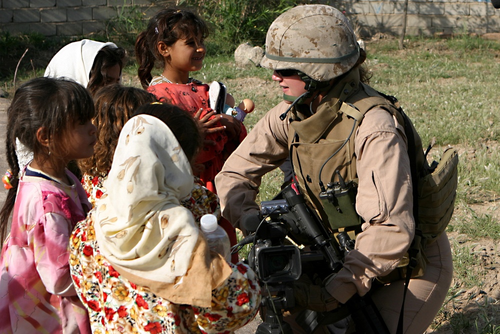 Service members in Al Fahren, Iraq