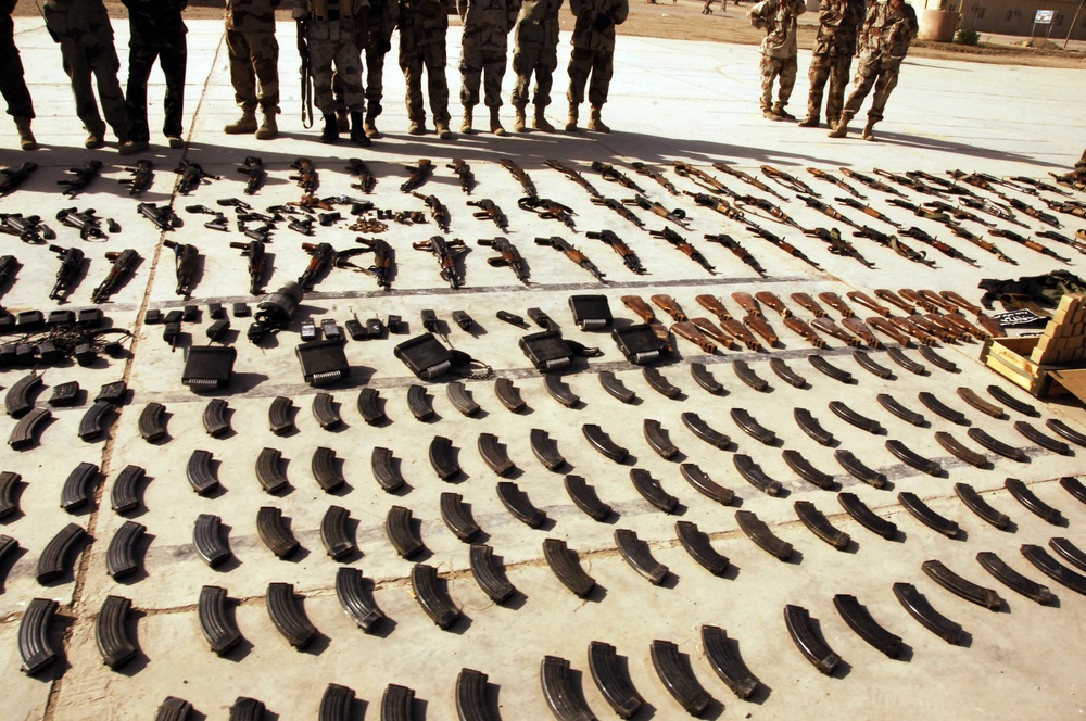 Weapons cache found in ad diwanyah, Iraq