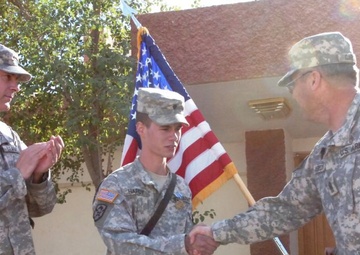 Custom flag stand unveiled at 1SB headquarters
