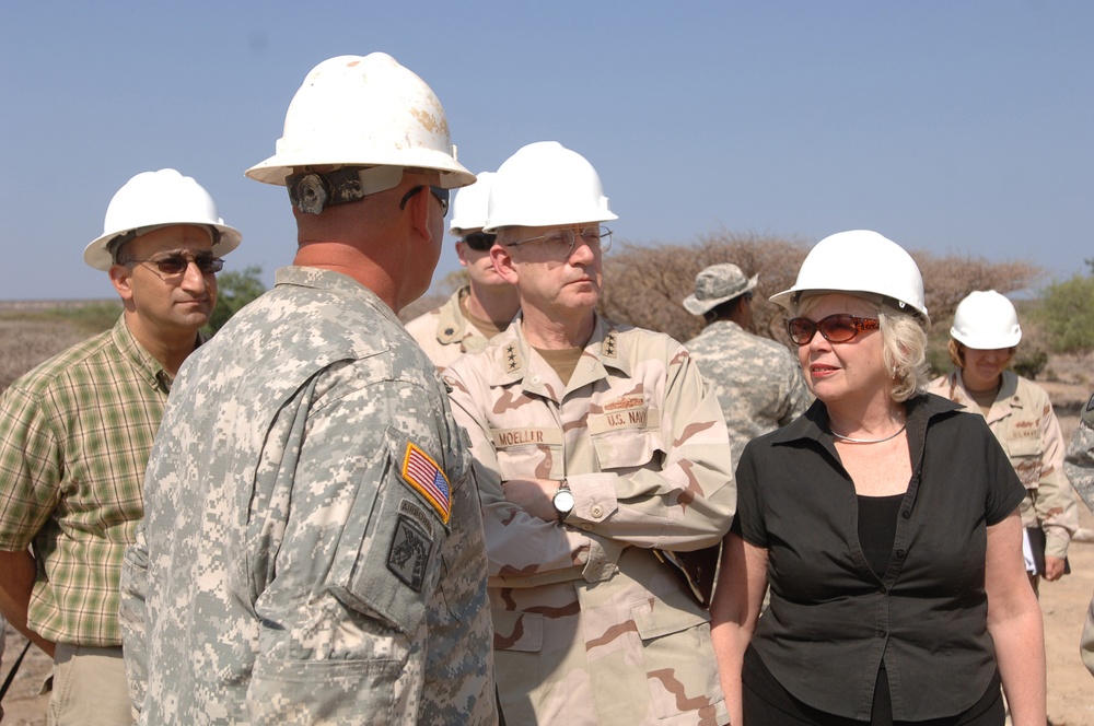 Well Drillers Welcome Distinguished Visitors to Well Site