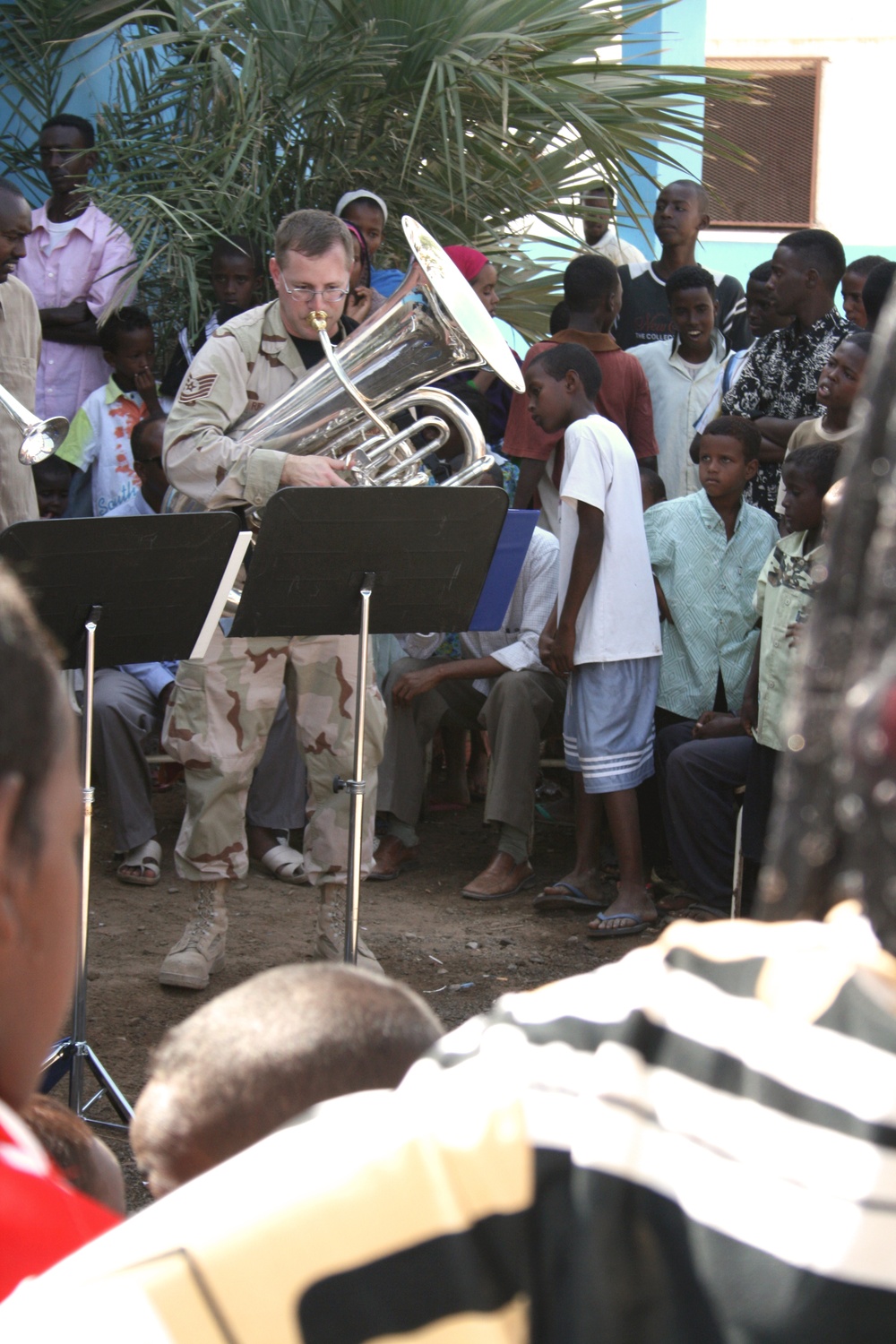 CENTAF's 'Hot Brass' Performs