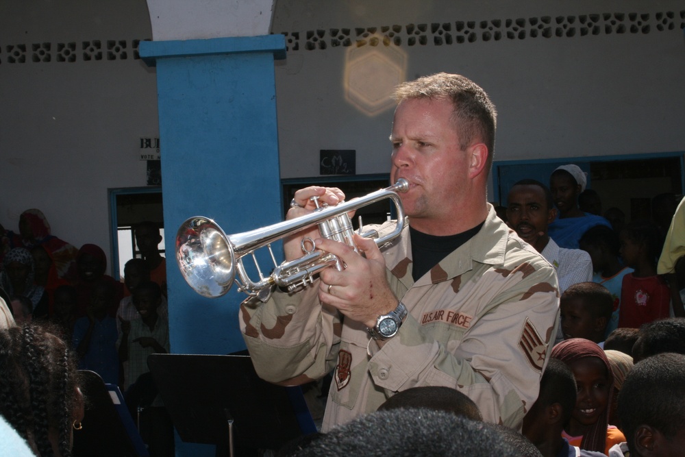 CENTAF's 'Hot Brass' Performs