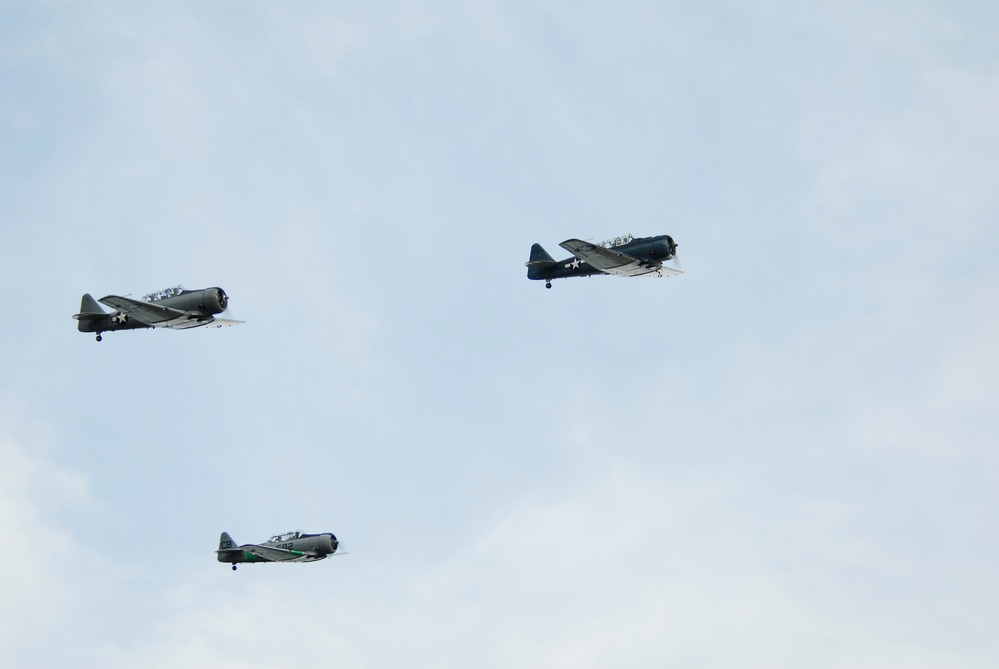 Vintage Aircraft Over Virginia Beach