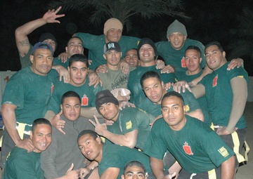 Tongan Marines Master Football in Iraq