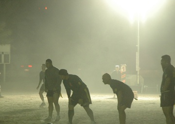 Tongan Marines Master Football in Iraq
