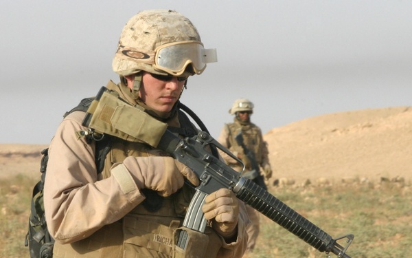 Marine Wing Support Battalion -372 Conducts a Dismounted Patrol