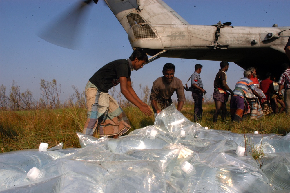 Disaster Relief after tropical cyclone Sidr