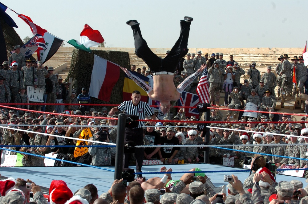 WWE Flies Into Iraq