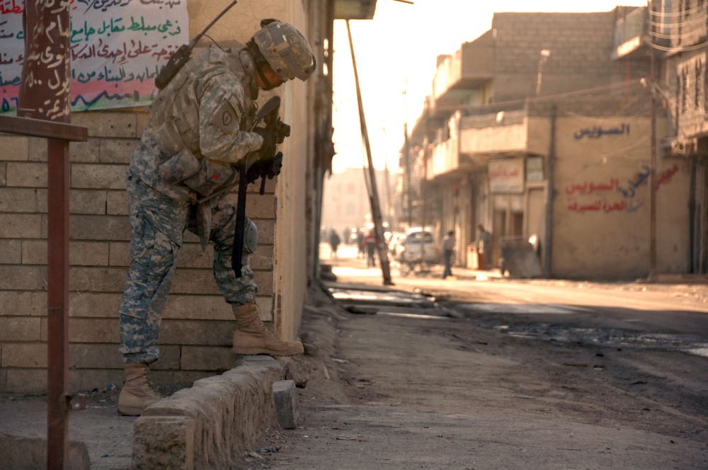 Patrol Through the Streets of Mosul