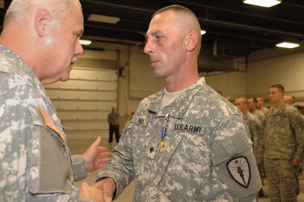 Indiana Soldier awarded, promoted by valor